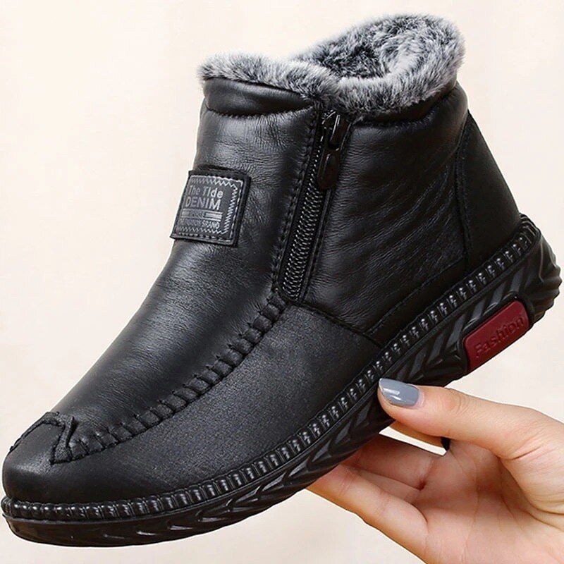 Ortho Fit Store Non-slip Winter Leather Boots Womens