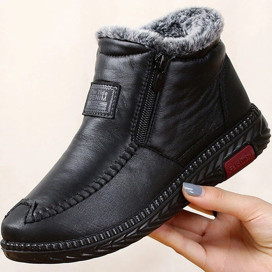 Ortho Fit Store Non-slip Winter Leather Boots Womens