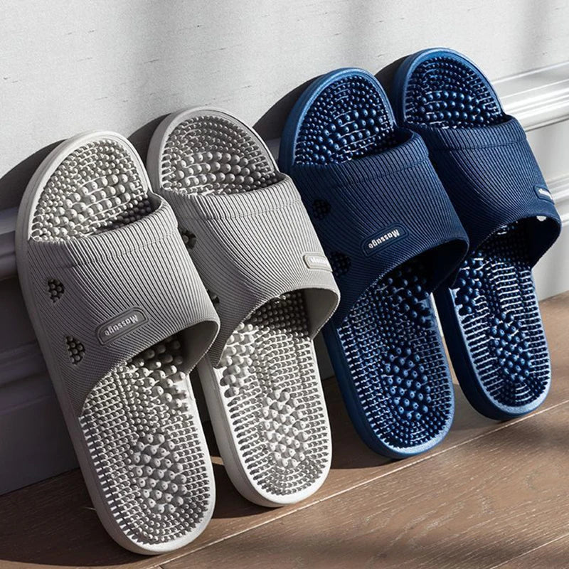 Non-Slip Massage Sole Slides — Cushioned Bathroom & Pool Sandals for Men & Women