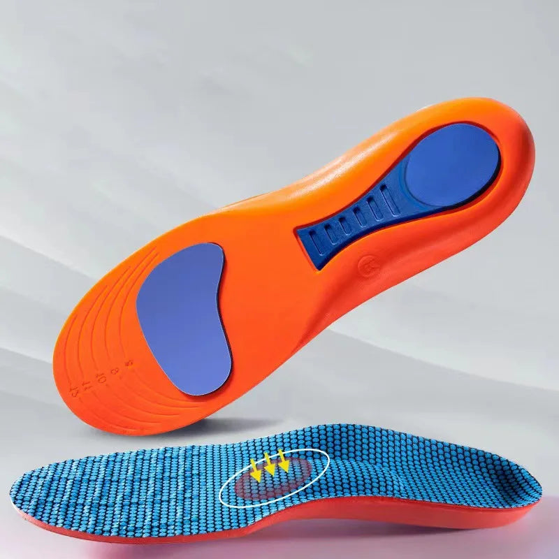 Super Soft Cushioned Running Insoles — Arch Support & Shock Absorption for All-Day Comfort