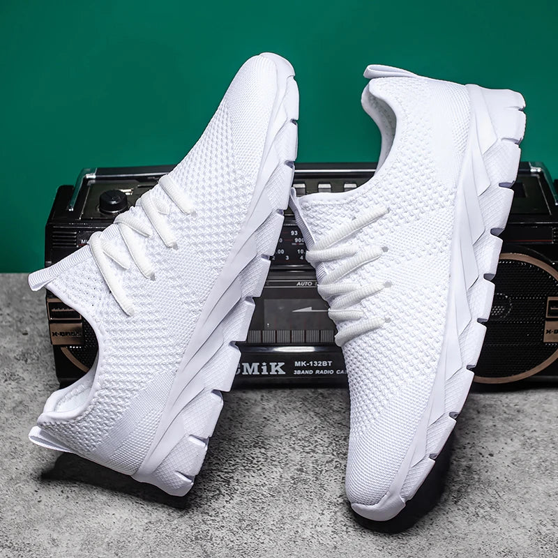 Men's Breathable Cushioned Running Shoes — Lightweight Comfort for Active Feet