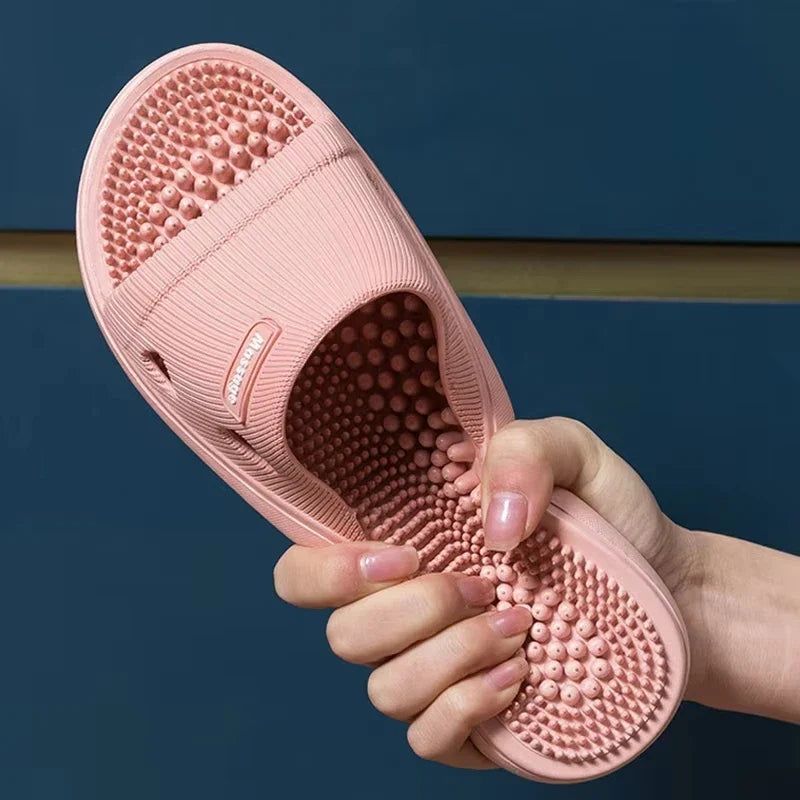 Non-Slip Massage Sole Slides — Cushioned Bathroom & Pool Sandals for Men & Women